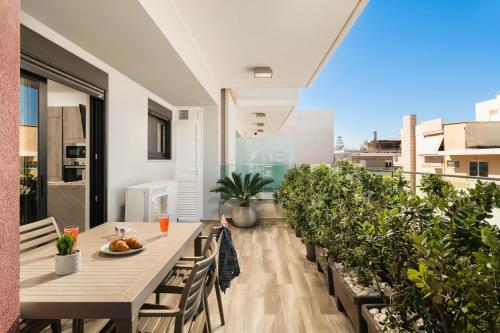 Balkón alebo terasa v ubytovaní Aquadia Beach Apartment