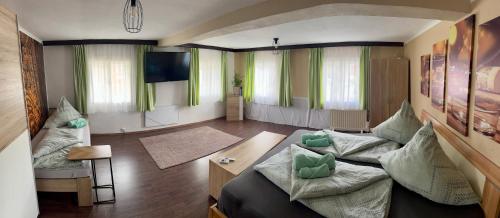 Χώρος καθιστικού στο Haus Bernstein Apartment 3