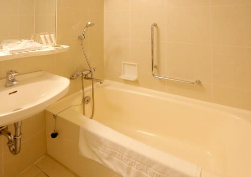 Koupelna v ubytování Kurashiki Kokusai Hotel