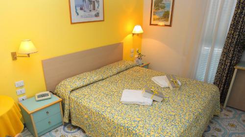 Una cama o camas en una habitación de Hotel Solemare Beach & Beauty SPA