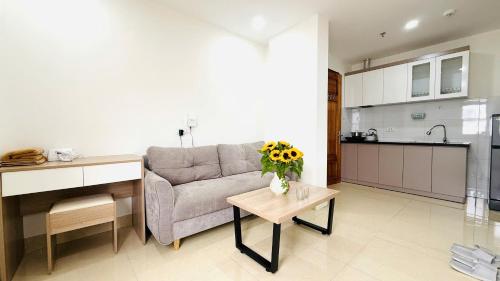 Η κουζίνα ή μικρή κουζίνα στο Era Apartment Dinh Thon