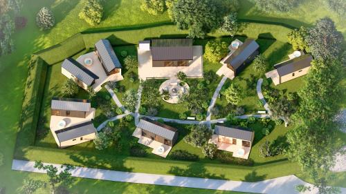 Et luftfoto af Brouwershof