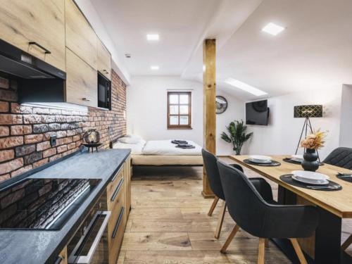 Kuchyň nebo kuchyňský kout v ubytování Apartment Jindřichův Hradec A08 by Interhome