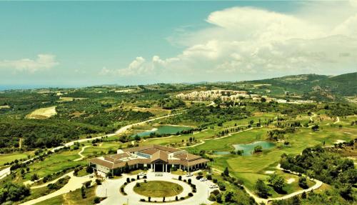 an aerial view of the golf course at a resort at Unique Residence Hotel Golf and Spa in Soke