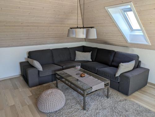 Posezení v ubytování Ferienwohnung Stollburgblick