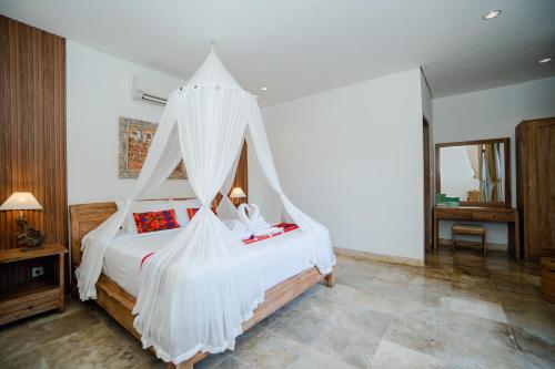 Cama o camas de una habitación en Kailash Bali