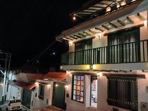 El edificio en el que está el hotel