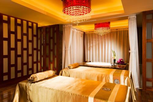 Sheraton Changsha Hotel-close to Hunan Museum&Orange Islandにあるベッド
