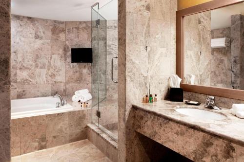 Koupelna v ubytování Sheraton Laval Hotel