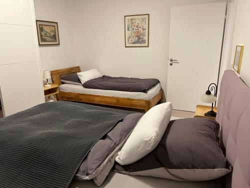 Postel nebo postele na pokoji v ubytování Ferienwohnung Kim