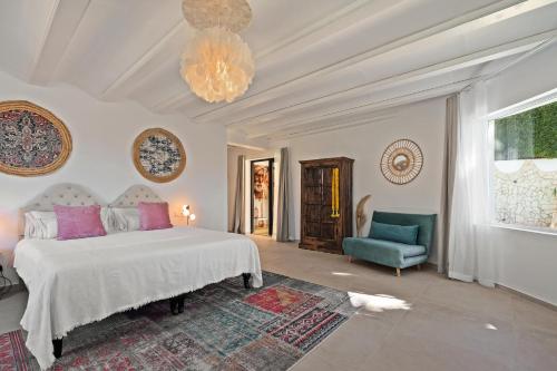 Caballito de Mar Boutique Hotelにあるベッド