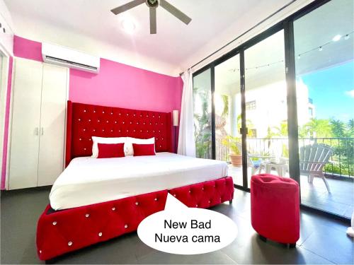 Cama o camas de una habitación en Marisol Beach