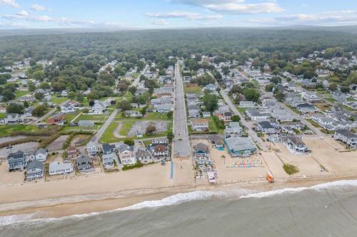 an aerial view of a park on the beach at 35 - Beautiful 3 BR Beach Haven in Old Lyme