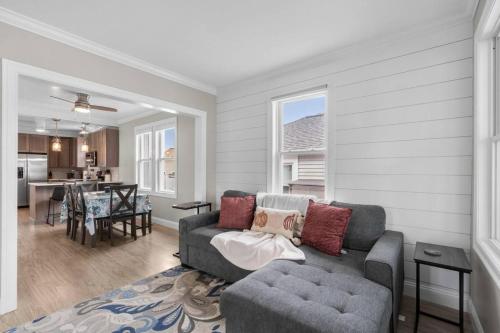 a living room with a couch and a table at 34- Stunning-Newly Remodeled in Old Lyme