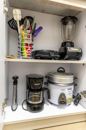 Apartamento via TERMALES Y LOS NEVADOSにあるキッチンまたは簡易キッチン