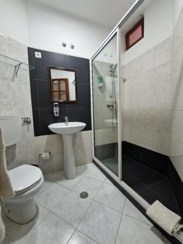 Koupelna v ubytování Residencial Raiar