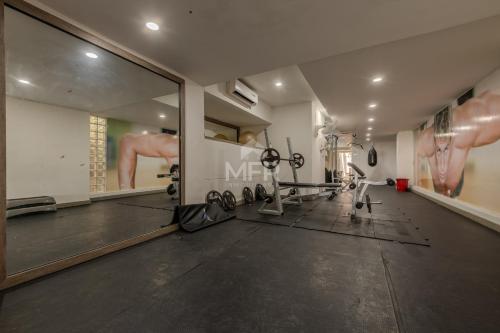 Pusat kecergasan dan/atau kemudahan kecergasan di Luxury beachfront Condo Edificio Morros 3 by Inmobiliaria MFR