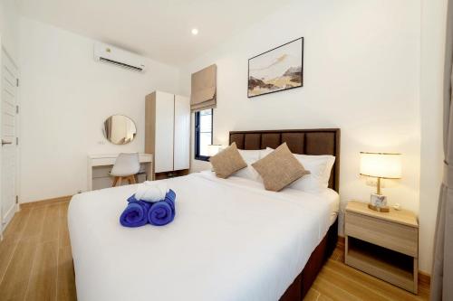 Katil atau katil-katil dalam bilik di Goldena Twin Private Pool Villas