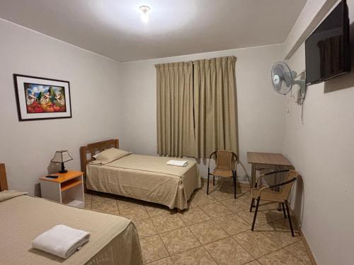 Postel nebo postele na pokoji v ubytování Hospedaje el Telar
