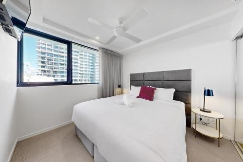 Ένα ή περισσότερα κρεβάτια σε δωμάτιο στο Charming Hamilton Retreat