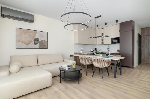 Posedenie v ubytovaní Wiślane Tarasy Lux Apartments Cracow by Renters Prestige