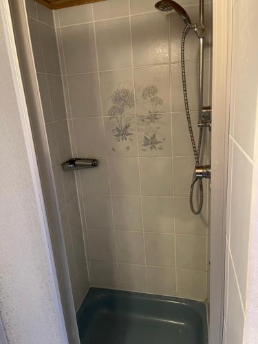 Ένα μπάνιο στο Ferienwohnung Jägersruh