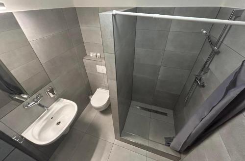 Koupelna v ubytování Hotel Solitaire