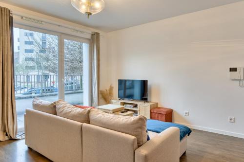 Le Nicole un appartement en duplex avec balcon et place de parking