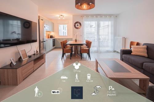 *Disneyland-Paris* 6 pers, Wifi, Parking