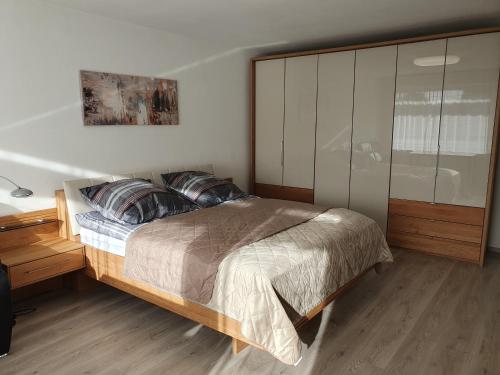 Postel nebo postele na pokoji v ubytování Luxusappartement