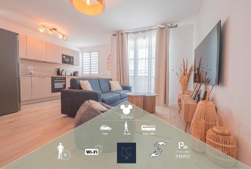 Disneyland-Paris - 8 personnes, Wifi, Parking