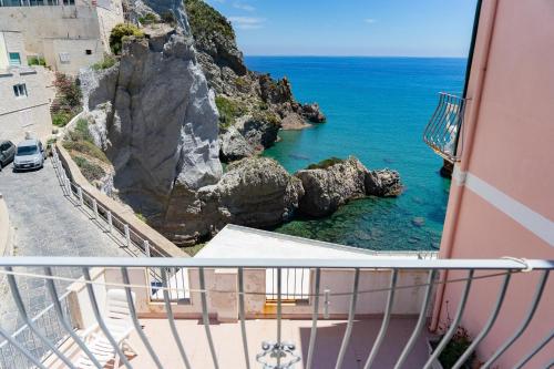 a view of the ocean from a balcony at Hotel Bellavista in Ponza