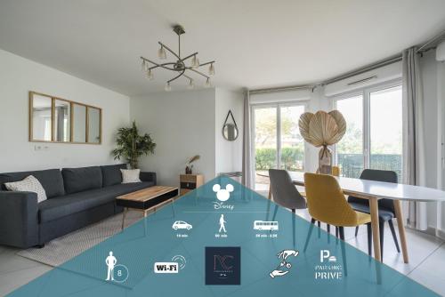 Disneyland-Paris 8pers, Wifi, Parking, Garden