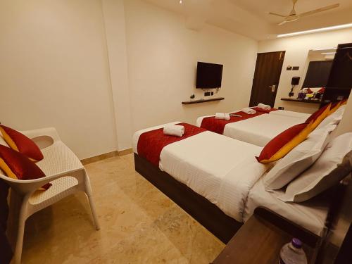 Televisyen dan/atau pusat hiburan di Woodlands Inn