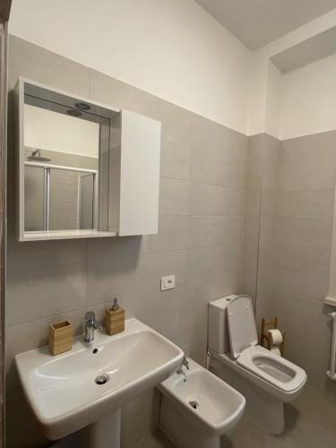 Ένα μπάνιο στο B&B Rosa Apartment