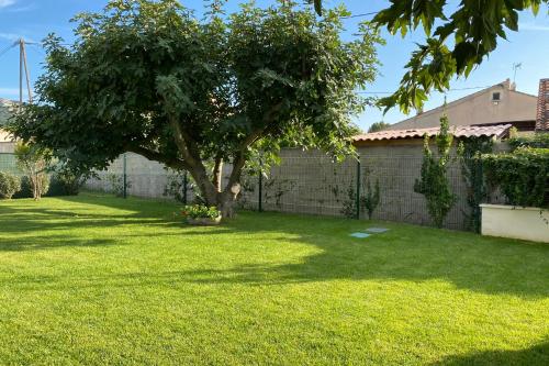 Les TailladesにあるLa Maison de Gari spacious house with swimming pool and beautiful exteriorの中庭