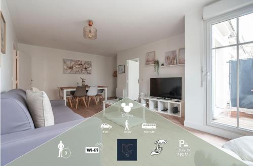 Disneyland-Paris 8pers, 2 Parkings, Wifi,