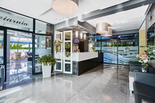 a view of the lobby of a store at Cristal SPA in Dźwirzyno
