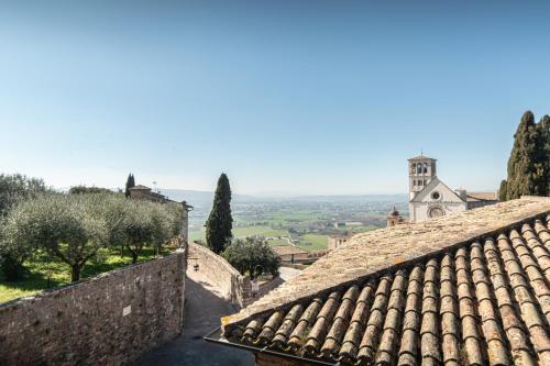 a view from the roof of a building at Le Dimore della Custodia in Assisi