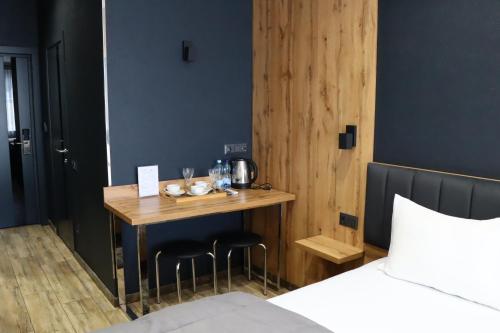 Una cama o camas en una habitación de Sobkoff