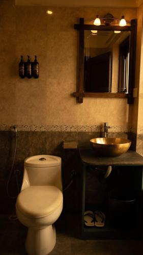 Koupelna v ubytování Hotel Yechu