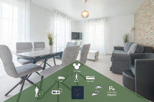 *Disneyland-Paris*4pers, Wifi, Parking