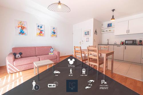 *Disneyland-Paris* 5 personnes, Parking, Wifi