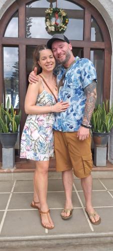 a man and a woman posing for a picture at Dream Lagoon in Katunayake