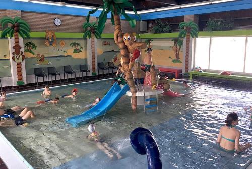 a group of people in a swimming pool at Vakantiewoning Bruinisse aan Jachthaven Zeeland, VP012 in Bruinisse