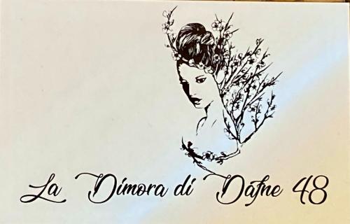 a drawing of a woman with a crown of flowers at La dimora di Dafne 48 in Monzuno