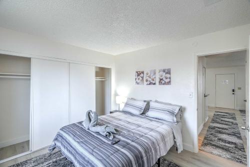 a bedroom with a bed with a towel on it at Your Vegas Home From Home! Sleeps 6! in Las Vegas