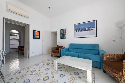 Χώρος καθιστικού στο Stanza in Marina Piccola