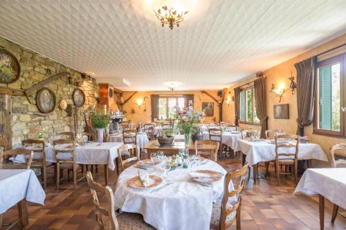 Posezení v ubytování L'Auberge Campagnarde