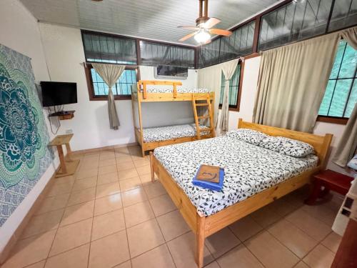 Postel nebo postele na pokoji v ubytování Hotel Delfines Puerto Jimenez